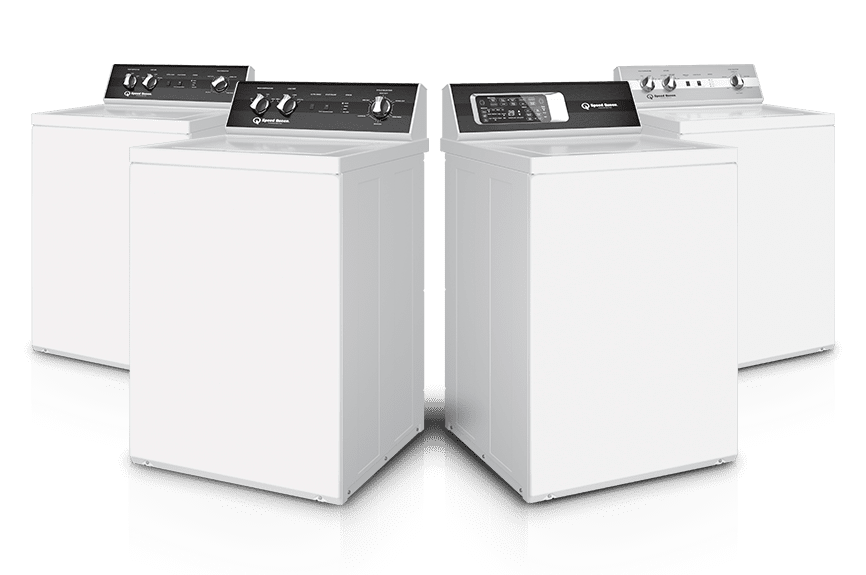 Speed Queen SQWADRE50031 Side-by-Side Washer & Dryer Set with Top Load  Washer and Electric Dryer in White