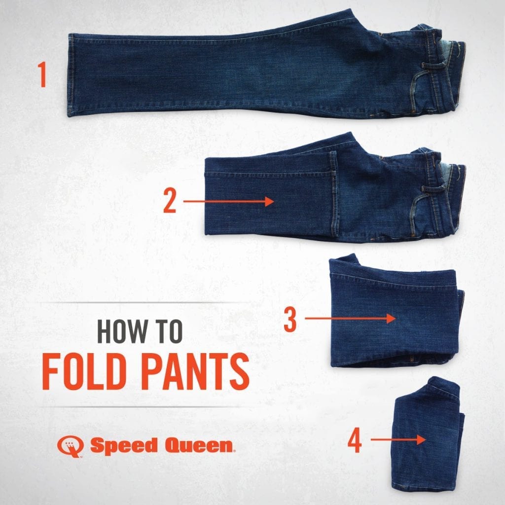 folding long jeans