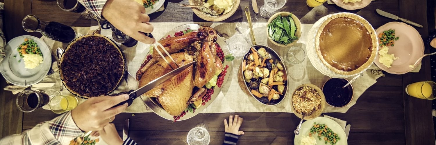 traditional holiday stuffed turkey dinner