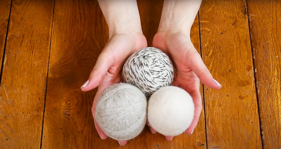 DIY wool dryer balls